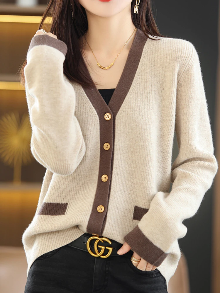 

SURMIITRO вязаный кардиган для женщин 2021 осень зима корейский стиль Rebecas длинный рукав женский свитер куртка пальто