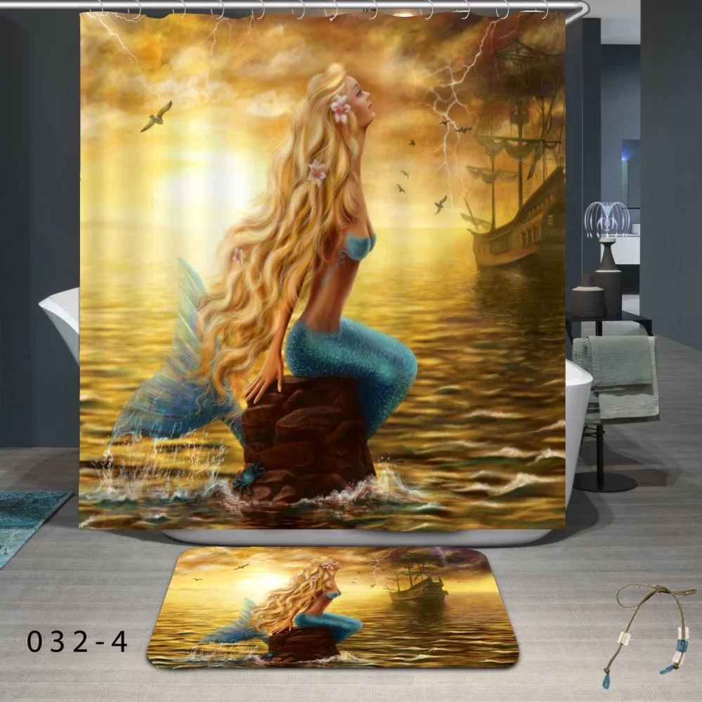 

room decor Waterproof and mildew thick shower curtain