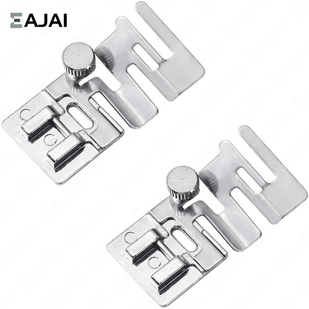 

1Pc 25mm Domestic Sewing Machine Parts Foot Presser Foot Rolled Hem Feet Elastic Cord Band Fabric Stretch DIY Sewing Accessories