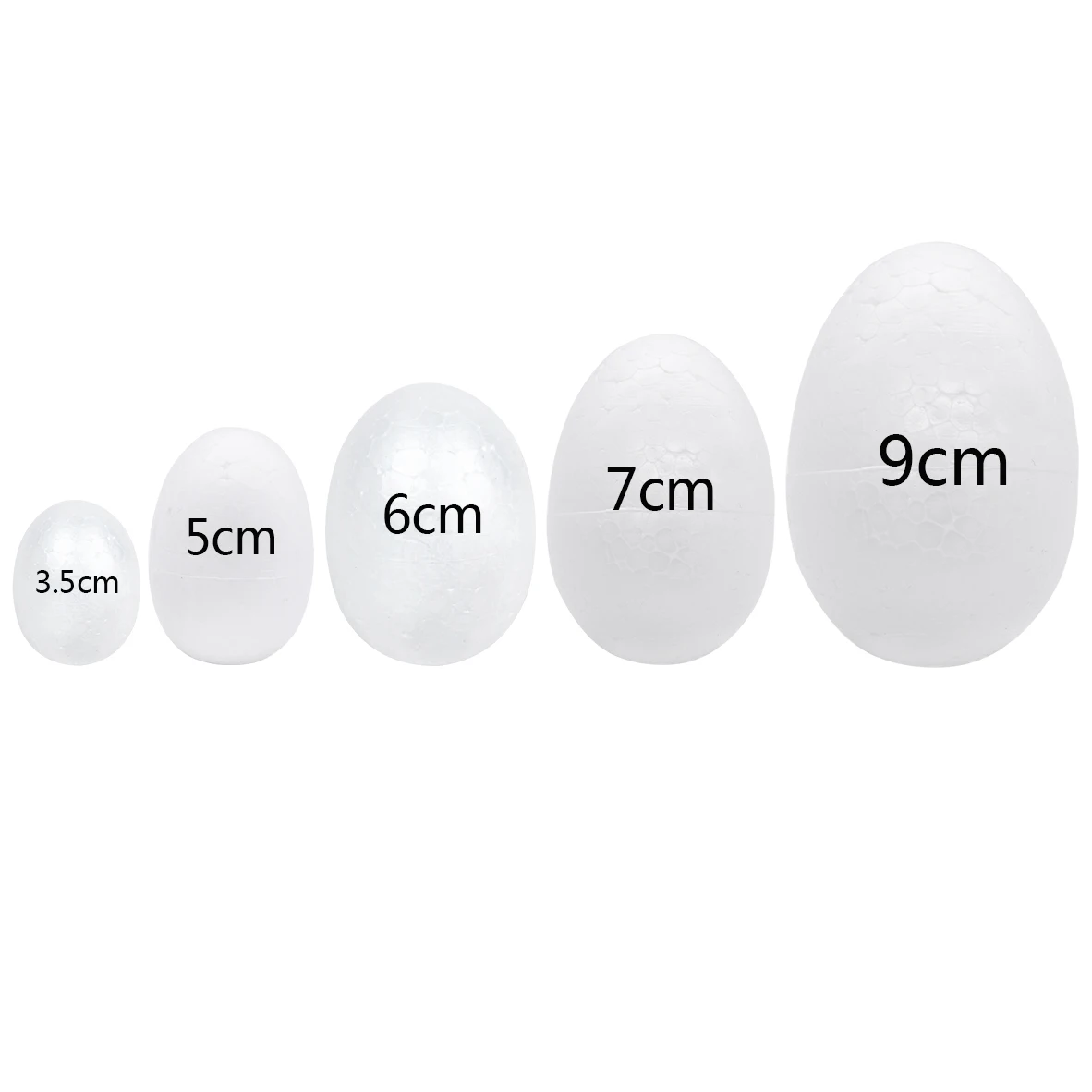 20 шт. белые пасхальные яйца из пенопласта YONGSNOW 3,5/5/6/7/9 см