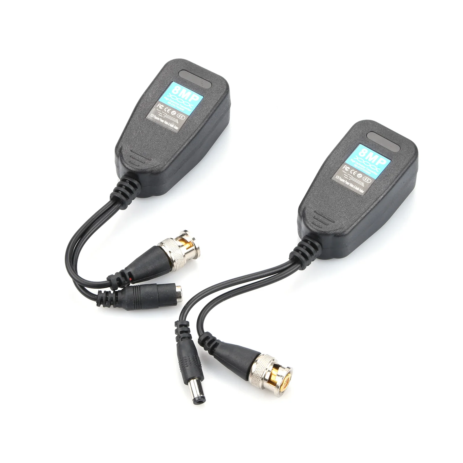 Фото Пара пассивных видеопередатчиков BNC-RJ45 (балунов) UTP Cat5 для камер AHD CVI TVI CVBS, без питания №2