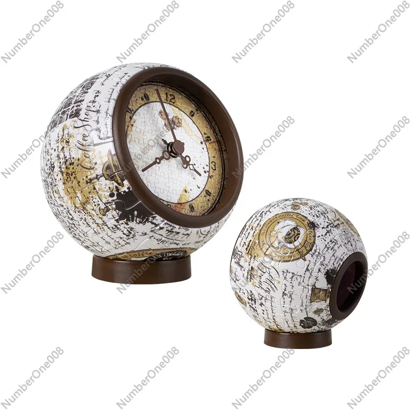 3D-JP Настольные часы 3D Трехмерная креативная головоломка 145 шт. Орнамент Рукопись