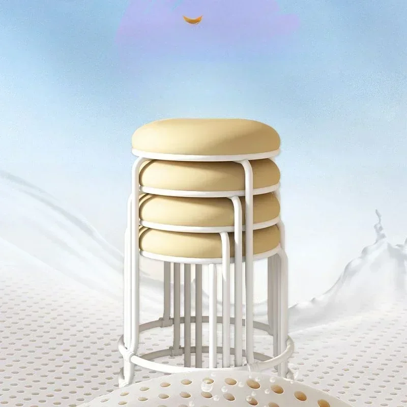 Складной компактный обеденный стул роскошный декоративный круглый для макияжа