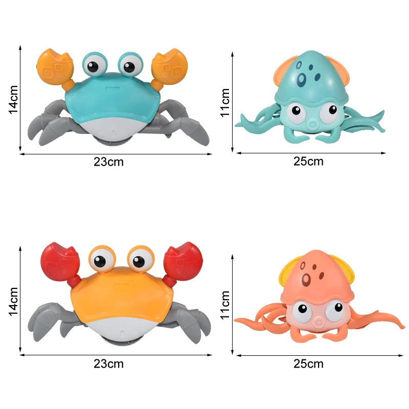Kids Induction Escape Crab Octopus Crawling Toy Baby Electronic Pets Musical Toys Educational Toddler Moving Toy Birthday Gift images - 6
