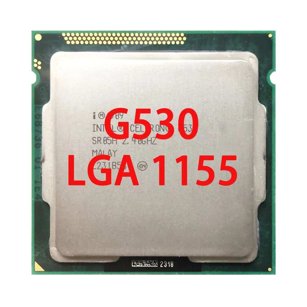 

Процессор Intel Celeron G530 2 Мб 65 Вт 2,4 ГГц двухъядерный LGA 1155