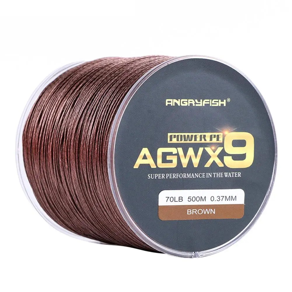 

500m 9 Strands PE Fishing Line High Strength Super Smooth Long Casting Braided Line Fishing Tackle Tools 20-100LB