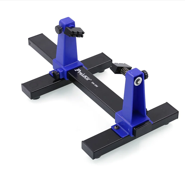 Mini Pro'sKit SN-390 Universal Adjustable Circuit Board Clamp PCB Holder Fixture Tool 360 Degree Rotation