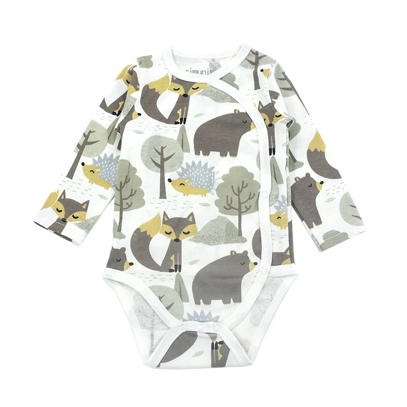 0-24 Months Baby Bodysuit Long Sleeve Printed Autumn Spring Newborn Onesie Infant Boys Clothes Baby Girl Newborn Clothing