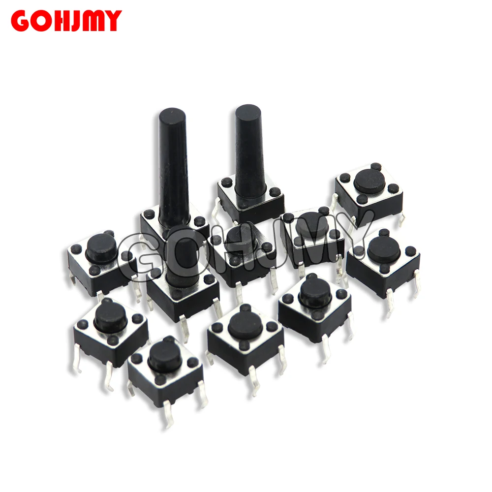 20 шт., планшетофон 6x6x4,3 6x6x5 6x6x6x7 6x6x8, кнопка DIP, 4 контакта, цифровой сенсорный выключатель DIP4 Touch, высокое качество 6*6*5