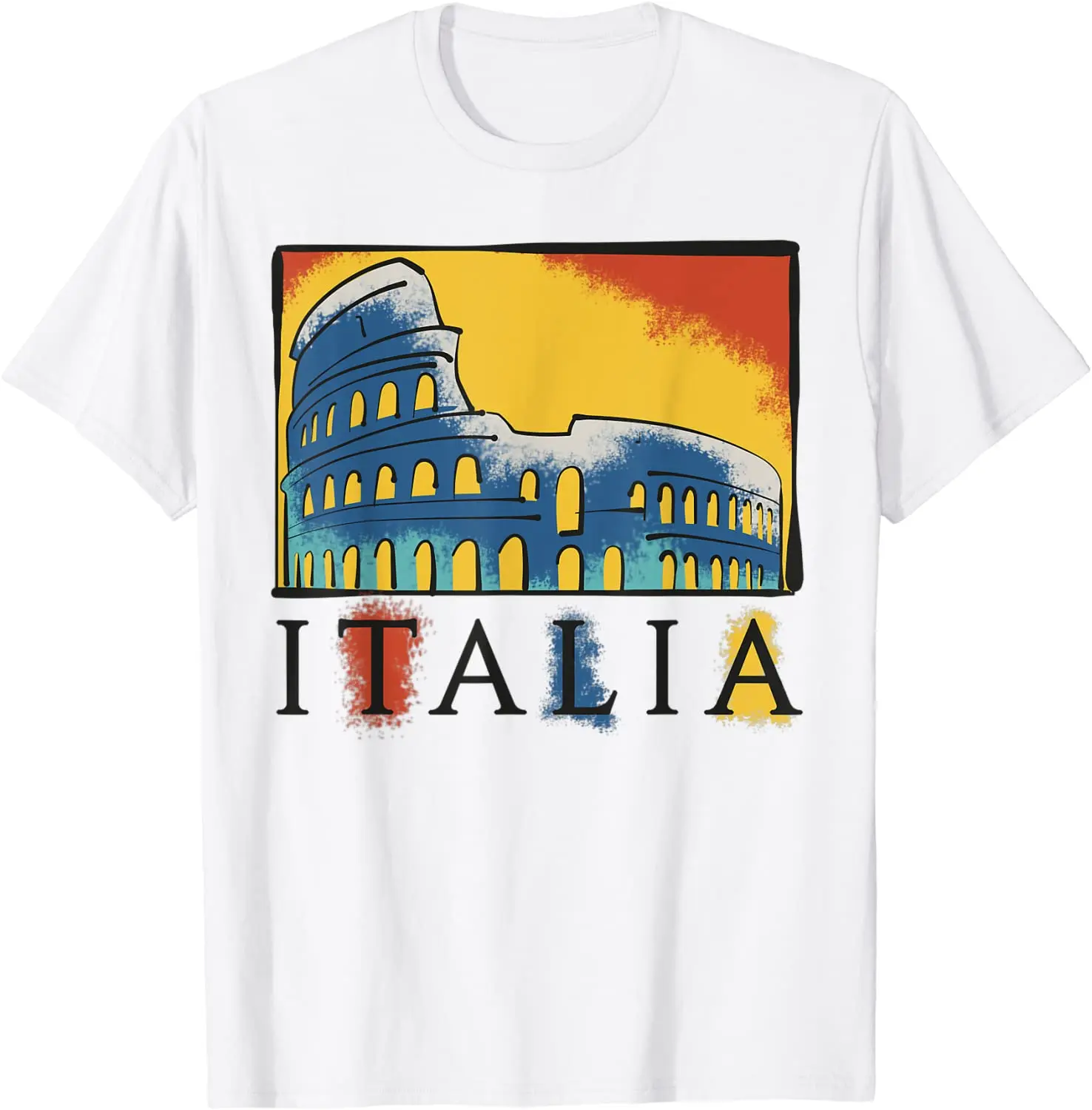 

Italia Paint Splatter - Rome Colosseum, Italy Souvenir T-Shirt