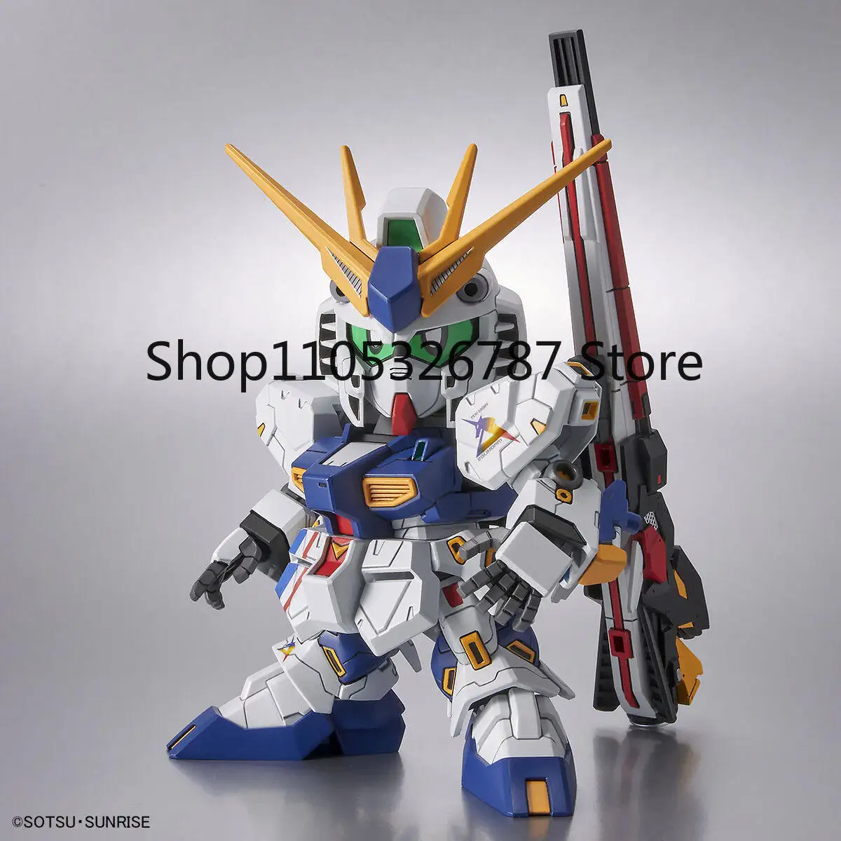 Фото Оригинальный аутентичный набор для сборки модели Bandai SD RX-93ff ν Gundam Fukuoka Version Chibi Style с Харо, абсолютно новый, в наличии. №2