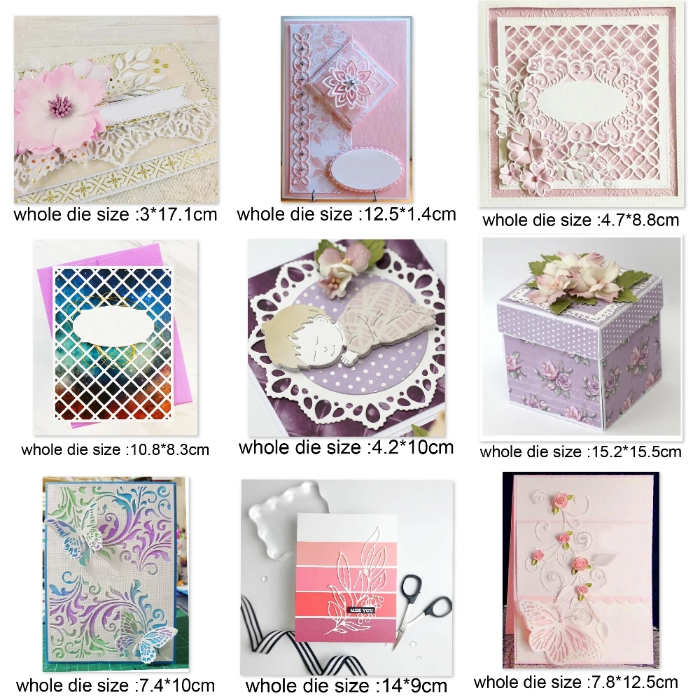 

metal cutting dies frame background new cut die mold decoration Scrapbooking paper craft knife mould blade punch stencils dies