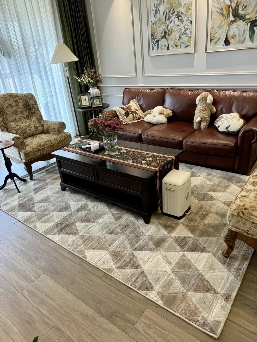 Felpudo con estampado bonito nórdico felpudo antideslizante para sala de estar baño cocina