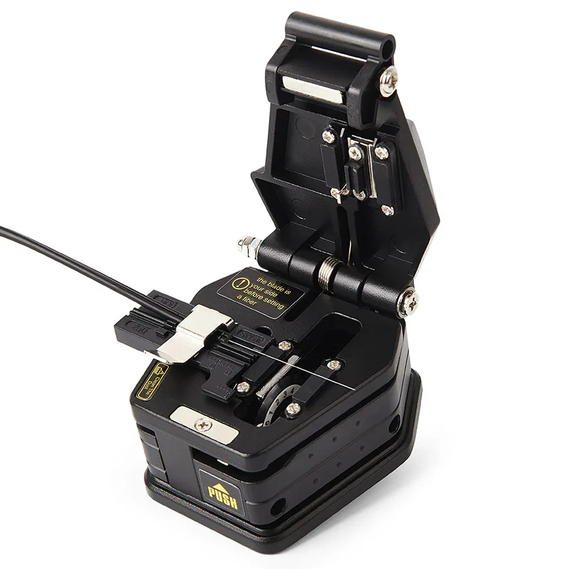 DY-6C Fiber Cleaver FTTH Fiber Tool Set Leather Cable Pigtail Fiber Tool Cutter16 Surface Blade Manufacturer