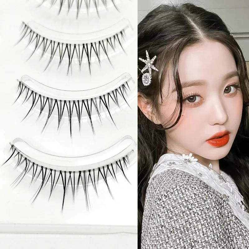 

5 Pairs Girl Group Eyelashes Naturally Long Clear Band Eye Lashes Korean Jang Wonyoung False Eyelashes Extension Makeup Tools