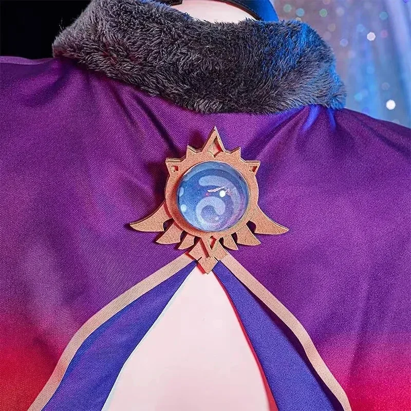 Женский костюм для косплея из аниме геншин ударно Мона