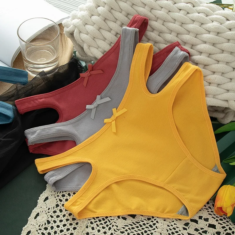 

Пикантное нижнее белье в европейском и американском стиле, женские хлопковые дышащие трусы с низкой талией и промежностью