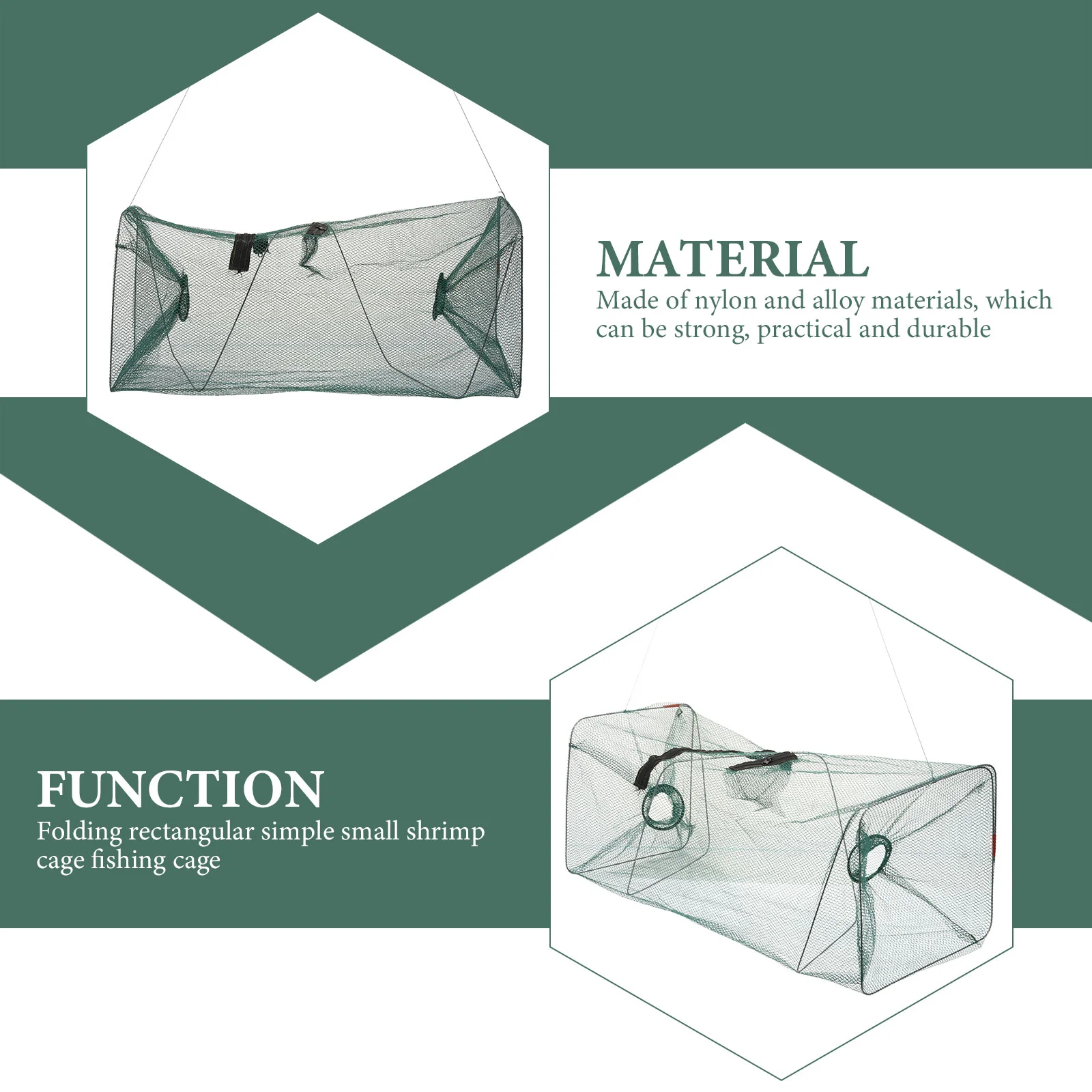 

Net Fishingcatching Storage Mesh Nylon Portable Replacement Shrimp Supplies Cage Bait Crab Baits Cast Pot Landing Dip Catcher