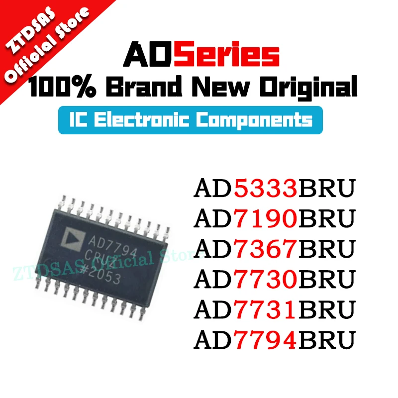 AD5333BRU AD7190BRU AD7367BRU AD7730BRU AD7731BRU AD7794BRU AD5333 AD7190 AD7367 AD7730 AD7731 AD7794 IC Chip TSSOP-24 AD5333BRU AD7190BRU AD7367BRU AD7730BRU AD7731BRU AD7794BRU AD5333 AD7190 AD7367 AD7730 AD7731 AD7794 IC Chip TSSOP-24