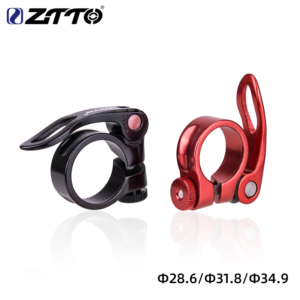 

ZTTO Bicycle Seat Post Clamp MTB Quick Release Ultralight 28.2 31.8 34.9mm Aluminum Alloy Road Bike Seatpost-Clamp Saddle Lock