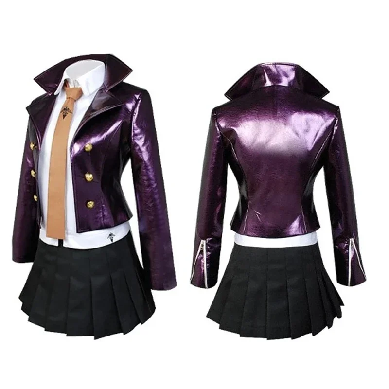 Фото Костюм для косплея Lacauchcos Anime Danganronpa Kyoko Kirigiri, комплект с париком для женщин, короткой юбкой, курткой, рубашкой Ti 0GL1L №3