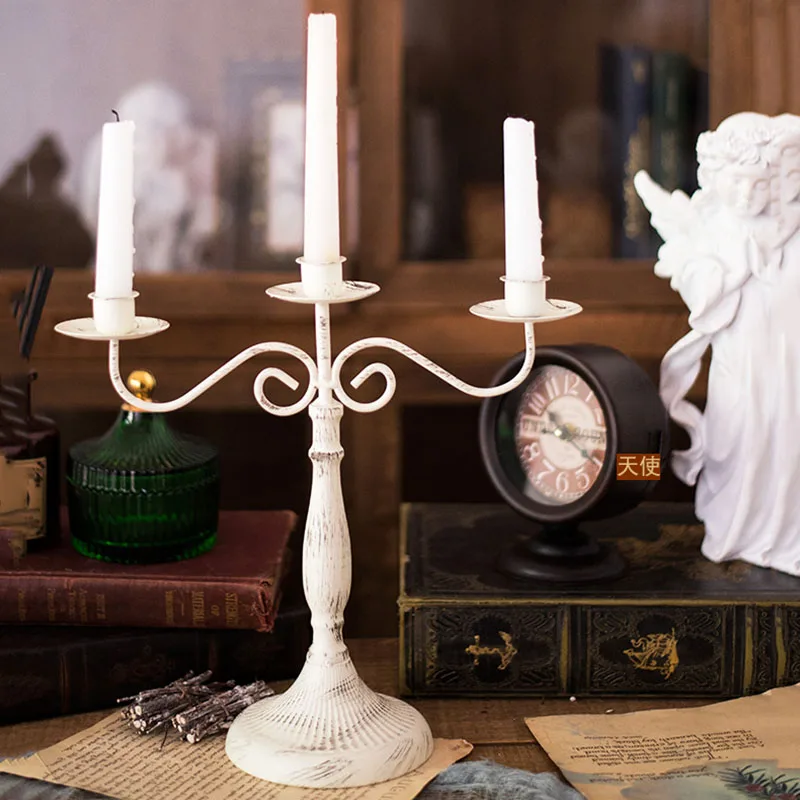

Metal Luxury Candels Holder Vintage Table High European Tealight Holder Candl Candl Aesthetic Room Decors Clear Candles Table