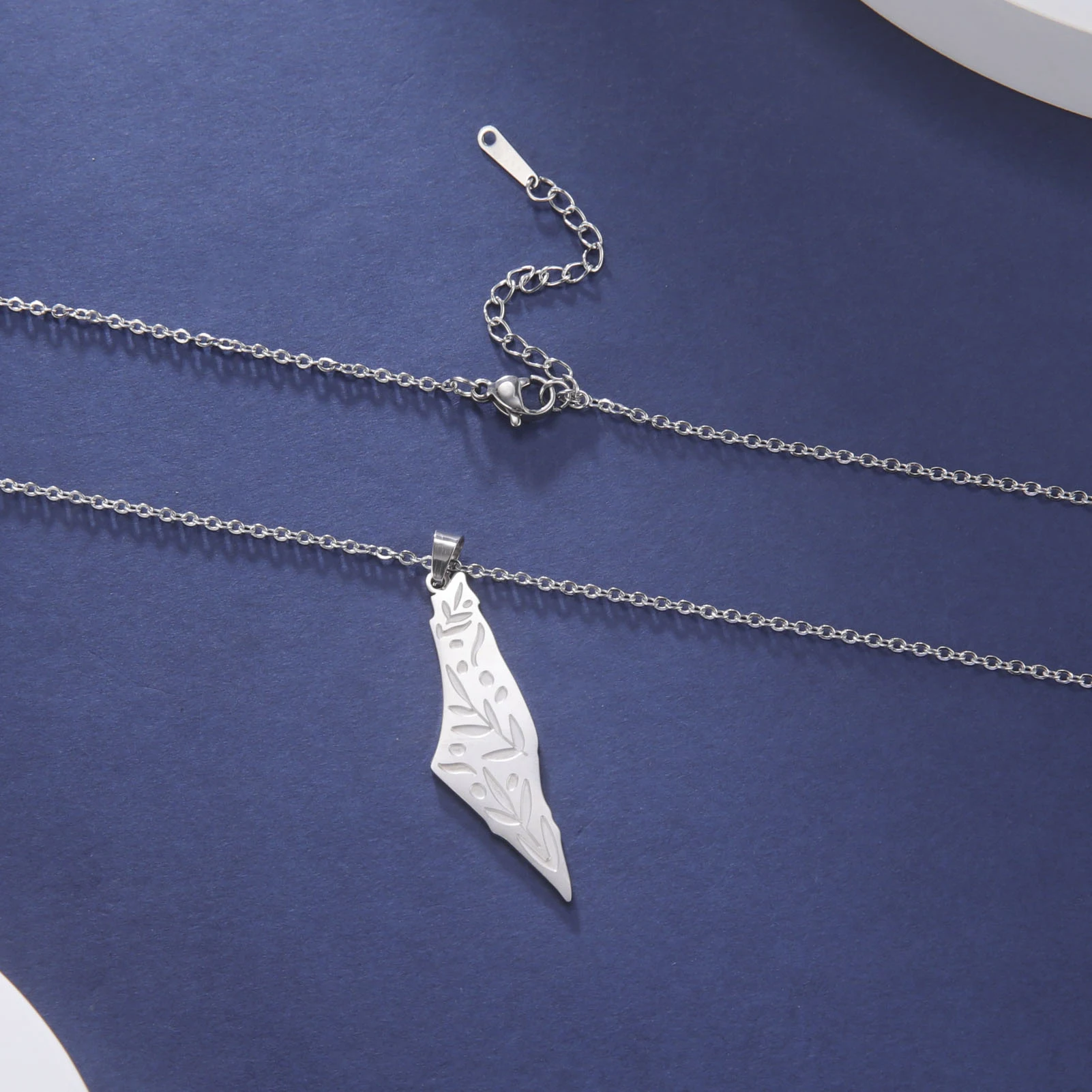 Казадор Палестина Израильская Карта Кулон Ожерелье Для Женщин Из Нержавеющей