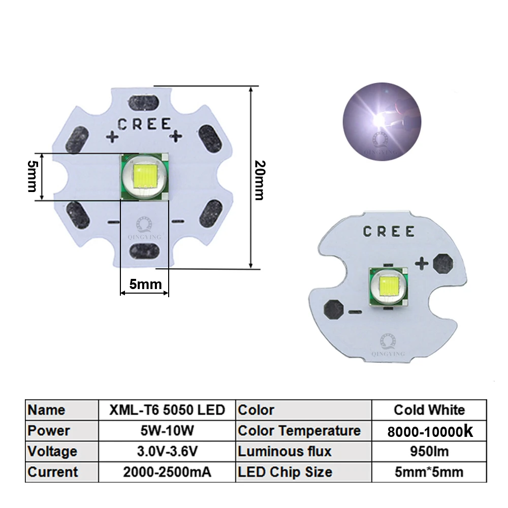 Светодиоды QINGYING 5W-10W 5050 теплый белый