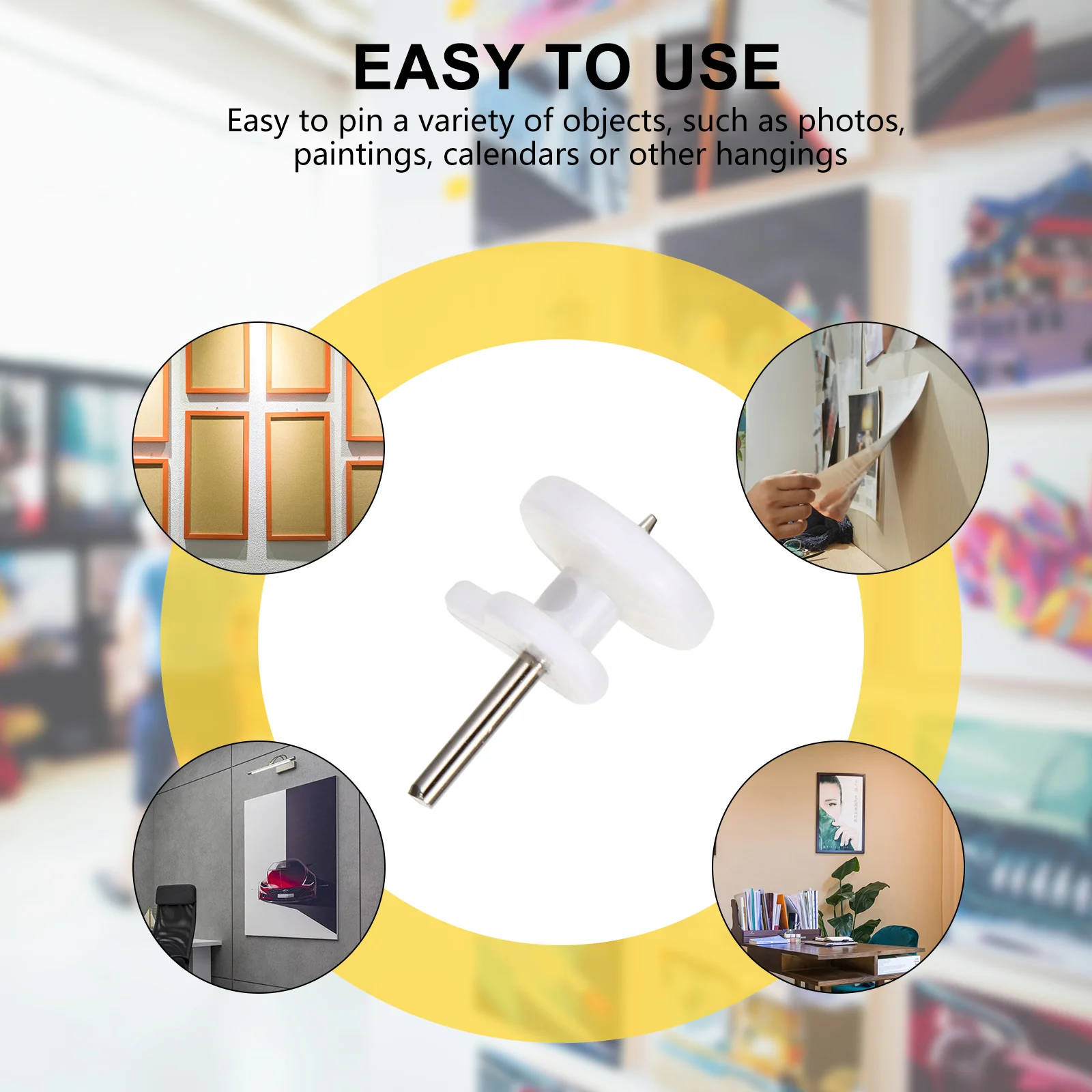 100 шт. мини-крючки для настенного крепления фоторамка вешалки одежды шпильки без