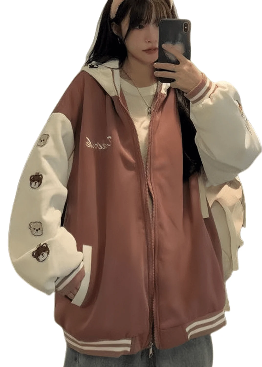 

Blue Casual Woman Winter Coat Baseball Coat Hooded Women's Coat in Autumn and Winter 2022 New Sports Style