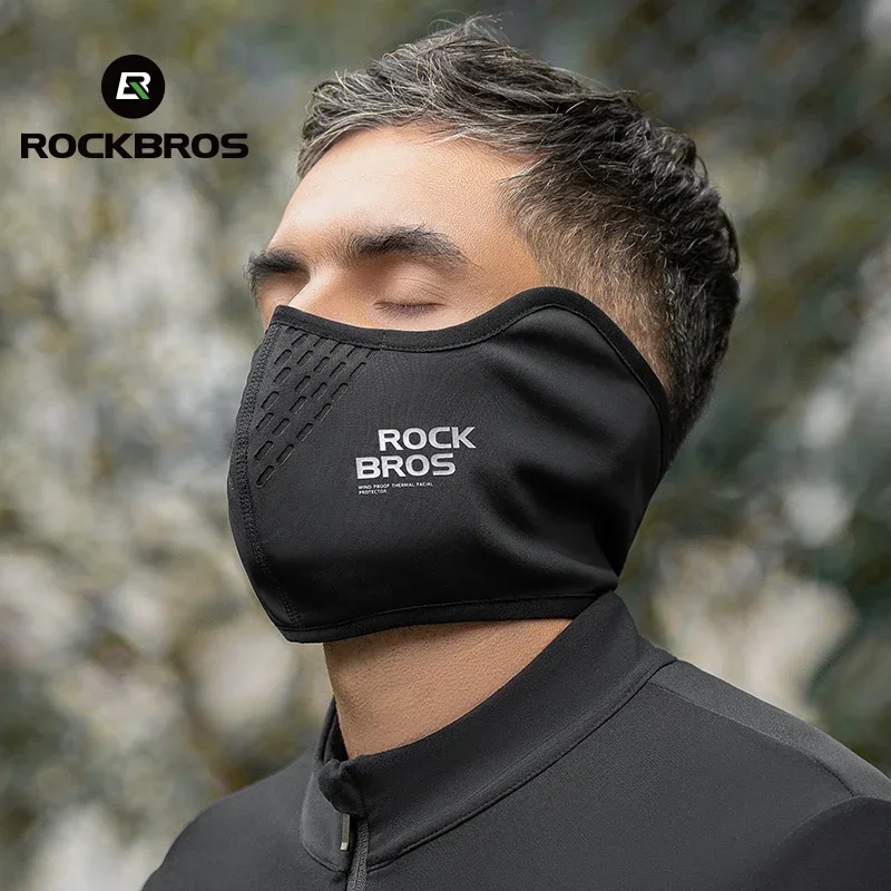 ROCKBROS теплая маска для лица ветрозащитный мотоциклетный флисовый спортивный шарф