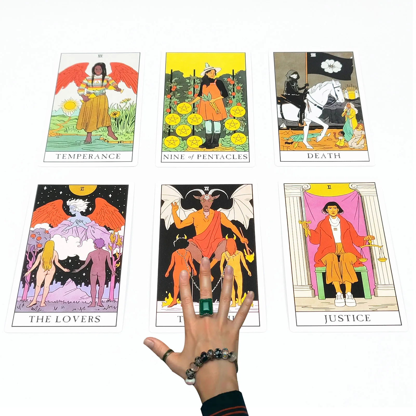

The Modern Witch Tarot 78 Card Deck Paperback Divination Game Mysterious Magical Traditional Wisdom Power Party Board Game