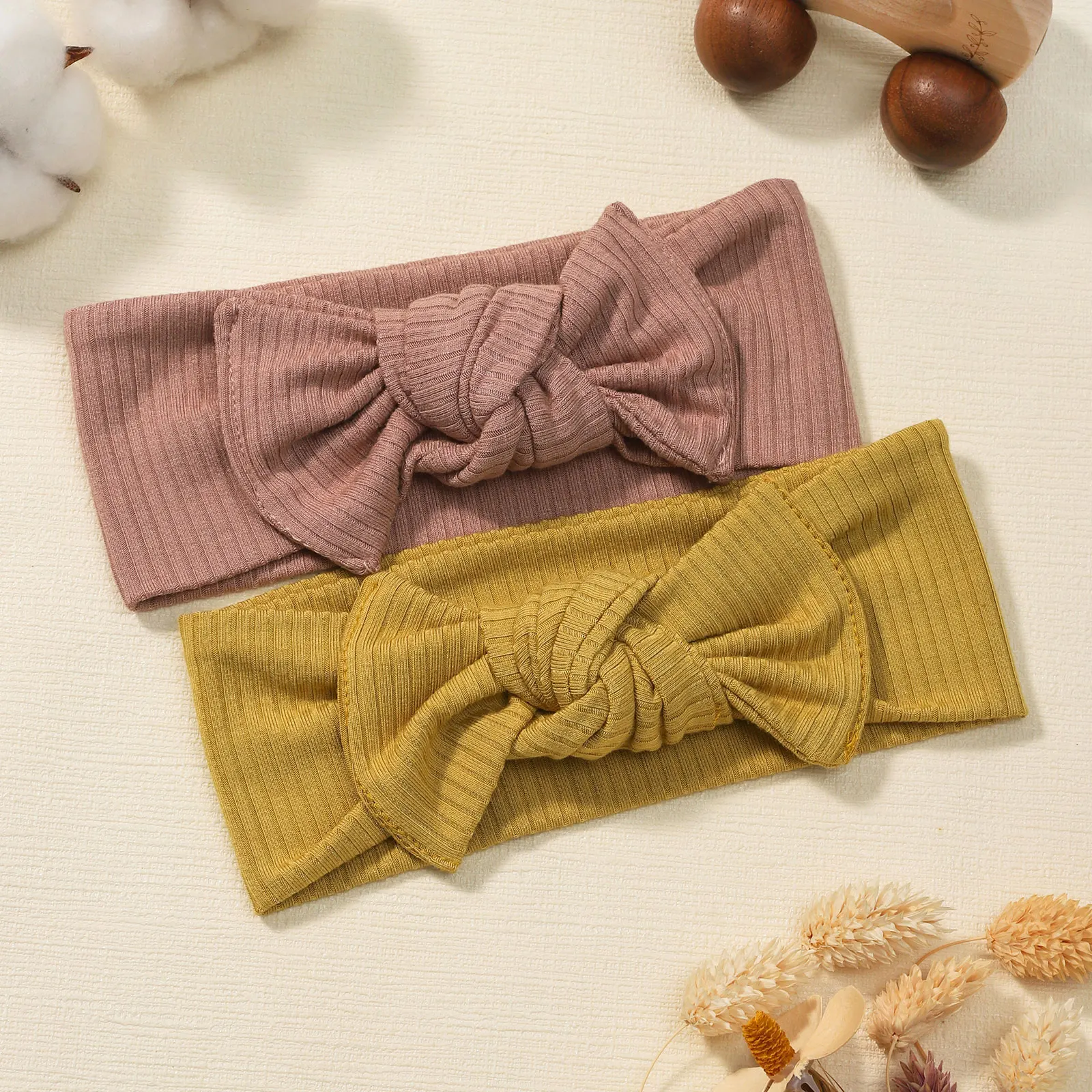 

1Pcs Kids Bows Headband Baby Girls Infant Hair Accessories Newborn Toddle Headwear Elastic Children Soft Knit Bowknot Headwrap