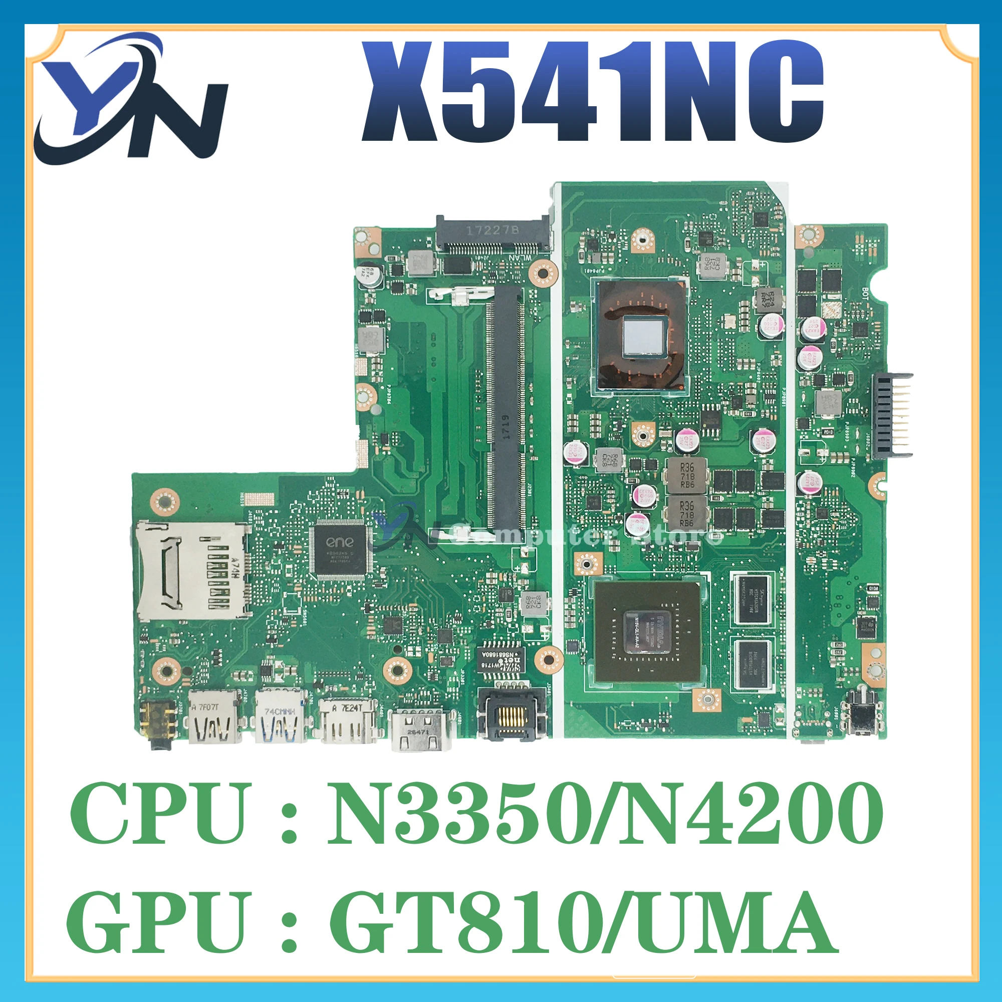 Тест материнской платы ноутбука X541N N3350/N4200-CPU GT810M/UMA X541NA X541NC A541N R541N F541N A541NC