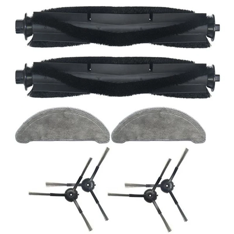 

8Pcs Main Roller Mop Pad Rag Cloth Side Brush Replacement Parts for Xiaomi Roidmi Eve Plus Robotic Vacuum Cleaner