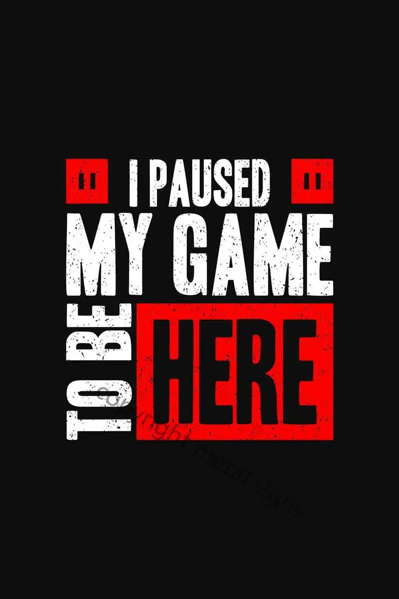 

Я приостановил игру на стену Декор Ретро винтажный металлический знак жестяные таблички неоновые вывески для мужчин пещера кафе Паб домашн...