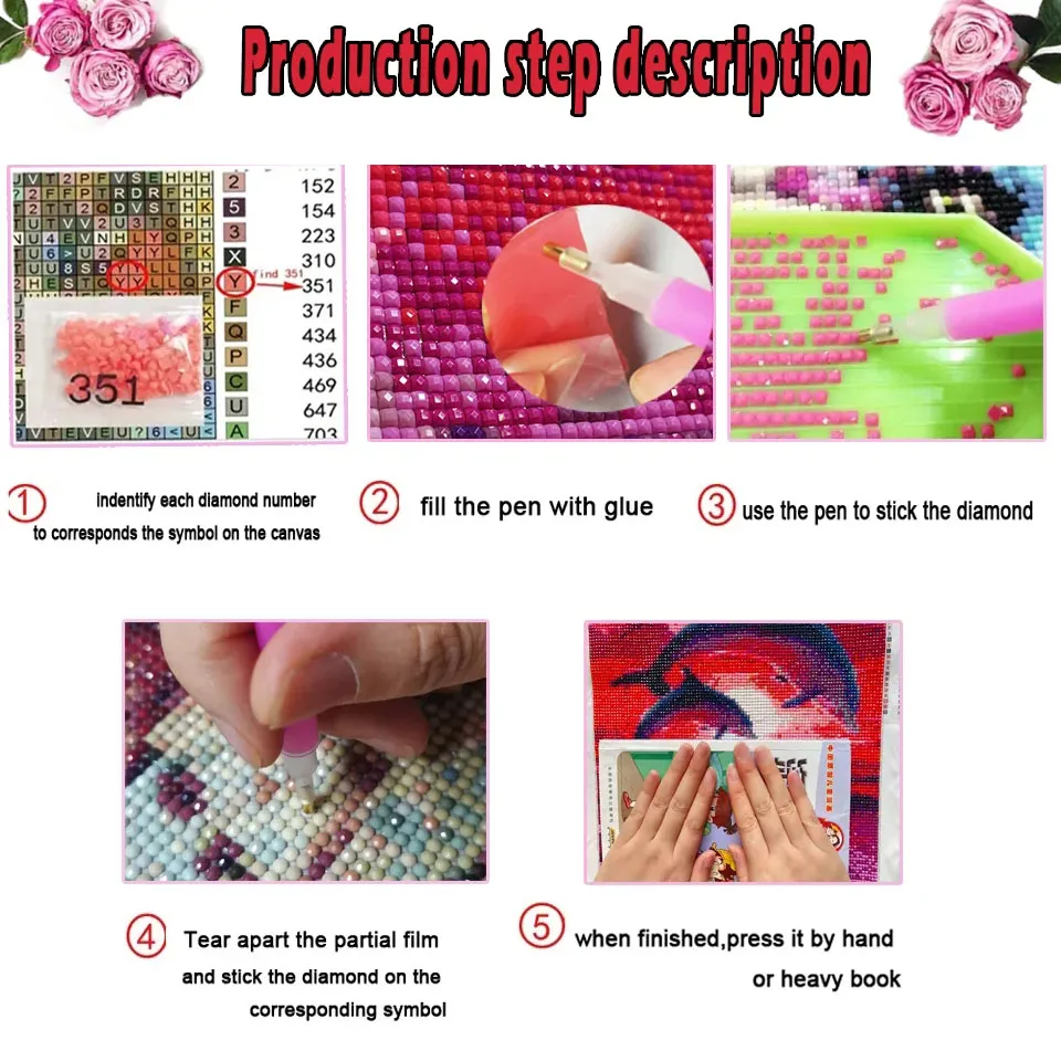 Фото DIY алмазная живопись кристалл искусство wowo мозаика набор для вышивки крестом 5D полная дрель квадратные круглые стразы волны вышивка домашний декор №4