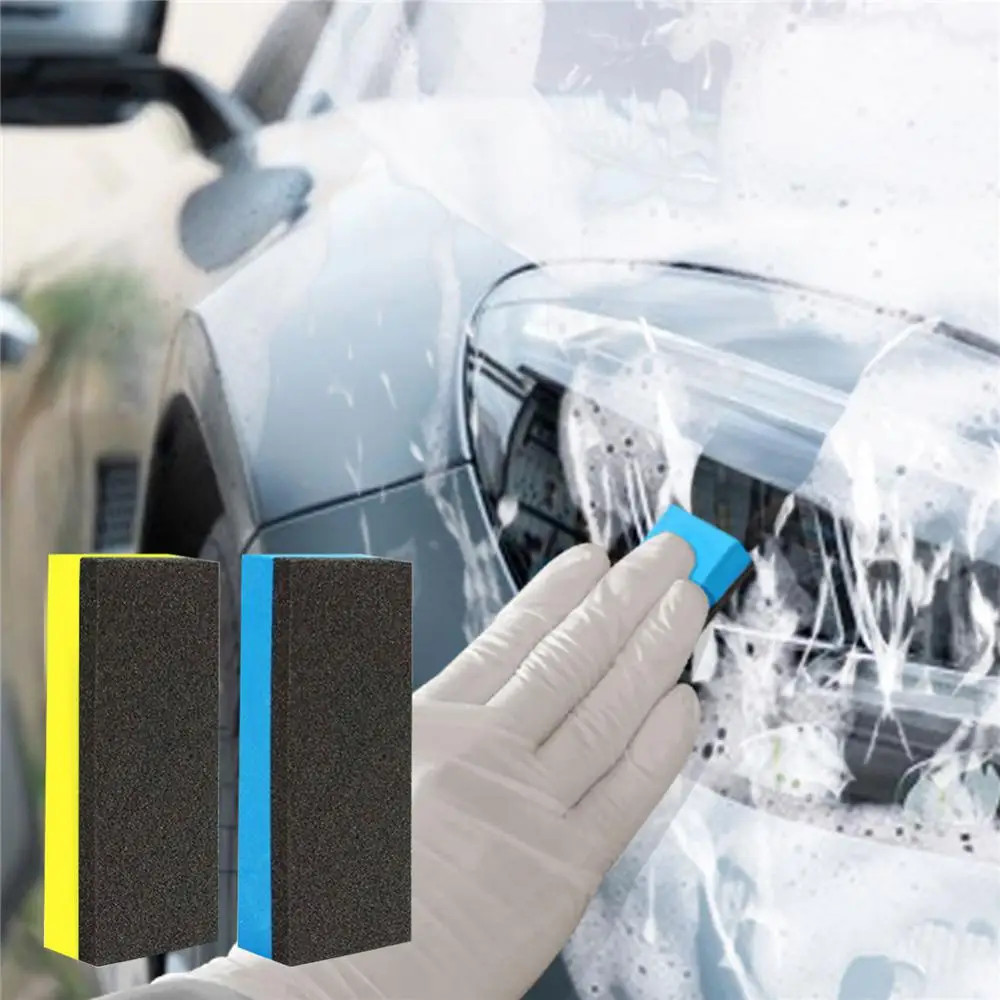 

New car wash mud magic mud stick sponge block pad before removing pollutants polishing wax for car care and cleaning