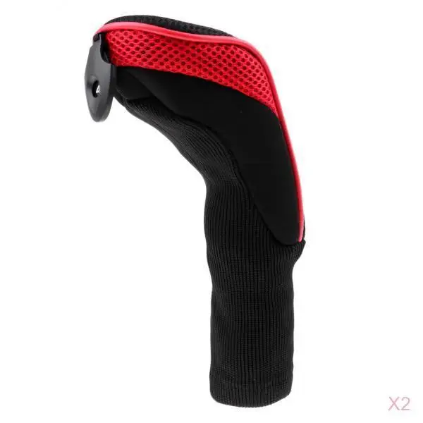 

2x Durable Mesh Long Neck Golf Club Covers Golf Hybrid UT Headcover