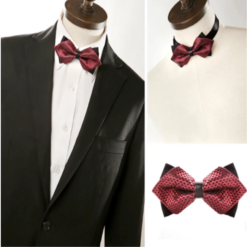 

Men Bowtie Newest Butterfly Knot Mens Accessories Luxurious Bow Tie Black Cravat Formal Commercial Suit Wedding Ceremony Ties