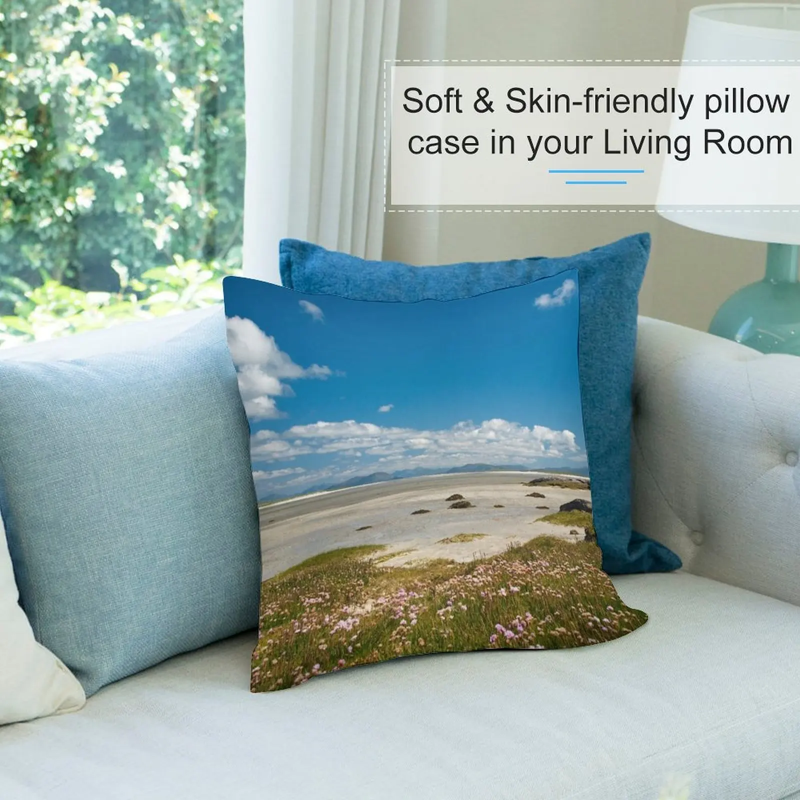 Пляжная Подушка Vallay-предатель Bhalaig North Uist подушка для дивана