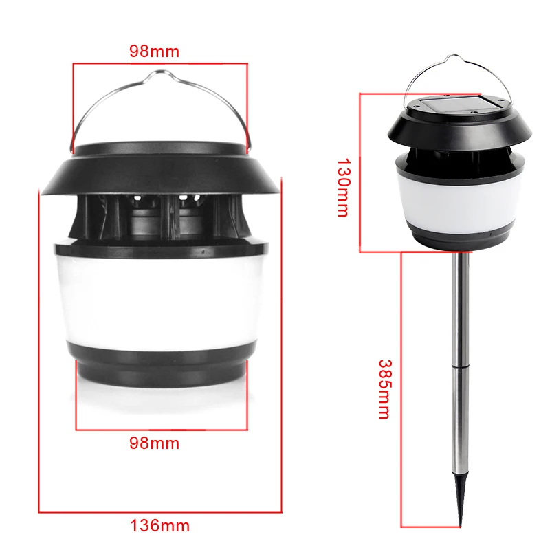Уличная Светодиодная лампа BORUiT для отпугивания насекомых садовый светильник