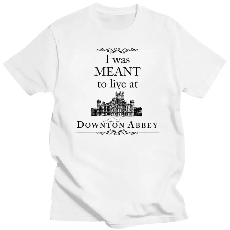 

Camiseta con estampado de Downton Abbey para hombre y mujer, ropa para parte superior masculina, de algodón 100%, Unisex, S-3XL