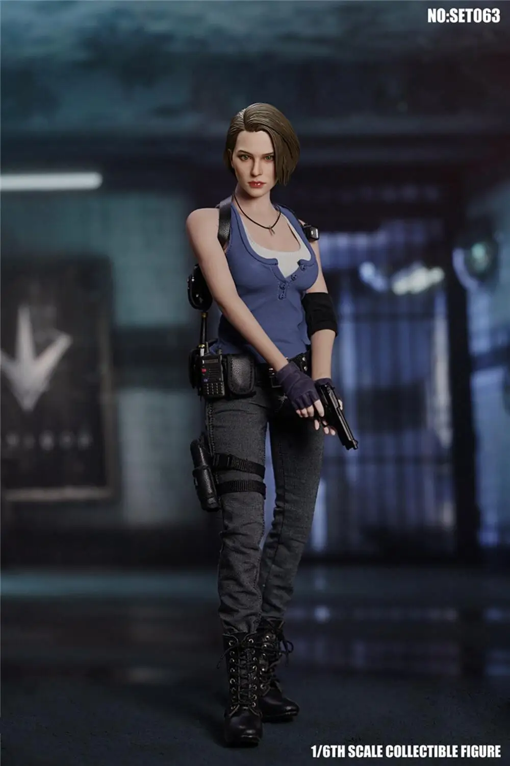 

1/6 Scale SET063 Female Swat Soldier Costume Accessories Package Skirt Boots Video Game 12 Inch Action Figure Body Doll