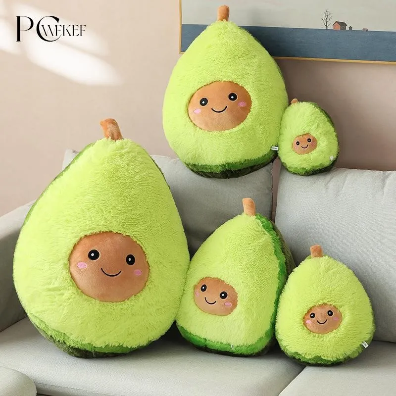 

Милая кукла авокадо, кавайная плюшевая игрушка, мультяшная набивная Подушка с фруктами, подушка, подарок на день рождения для детей, праздни...