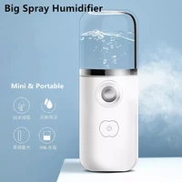 2021 fashion portable steam face humidifier colorful handheld ultrasonic mini air humidifier usb rechargable humidifier