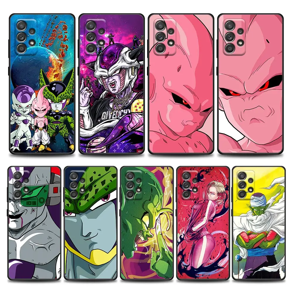 

DragonBall Phone Case For Samsung Galaxy A72 A52 A42 A32 A22 A02 A51 A71 A11 A01 Soft TPU Silicone Cover Bad Guy Majin Buu Anime