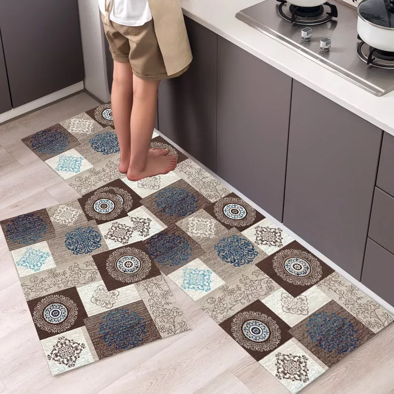 

NEW2023 Kitchen Mat Living Room Bedroom Bathroom Home Decor Rugs Anti Slip Corridor Floor Mats Vintage Nordic Entrance Doormat