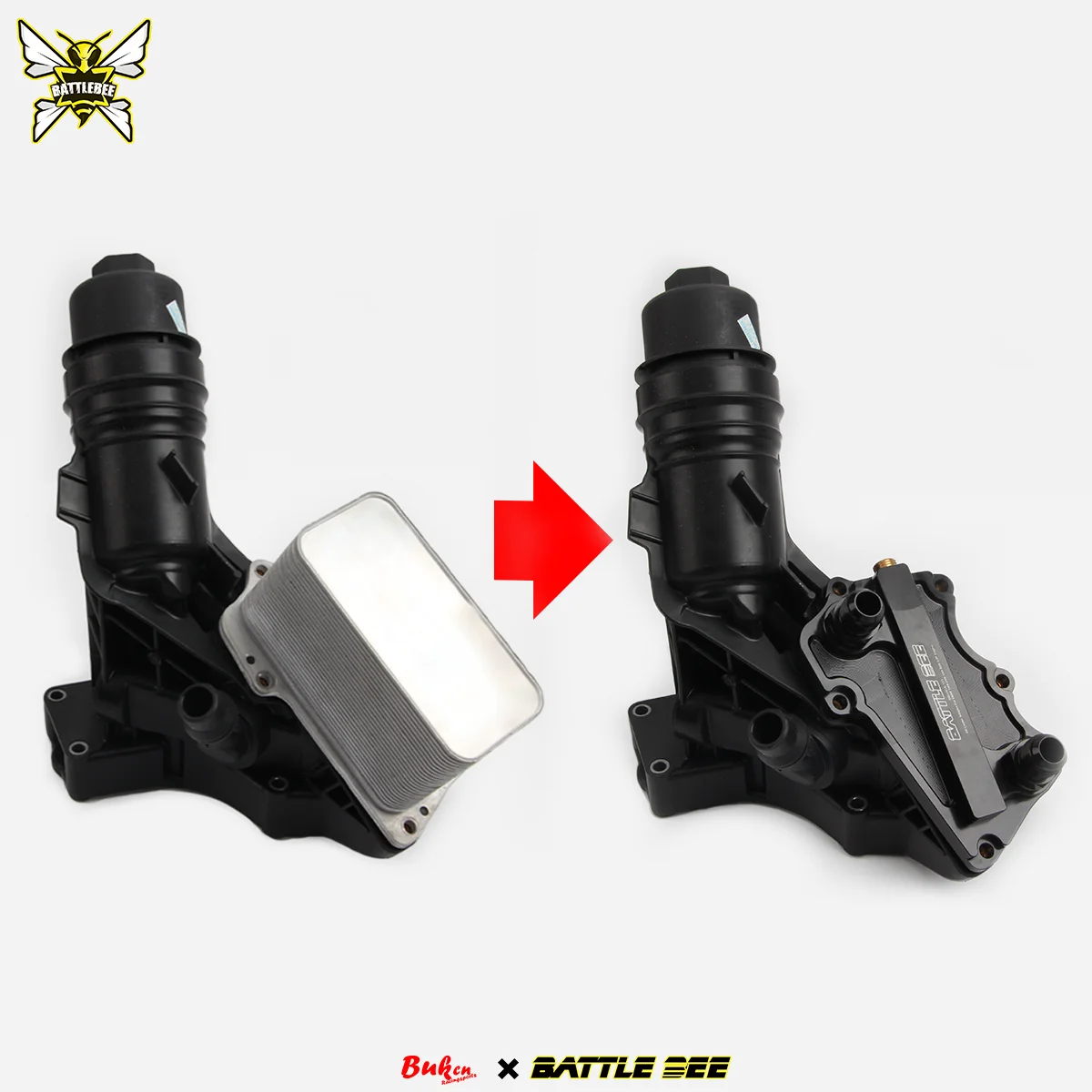 Комплект масляного радиатора двигателя Battle Bee для BMW B58B30 140i 240i 340i Z4 масляный