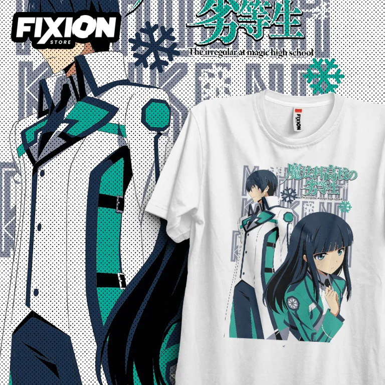 Mahouka-April-аниме футболка Манга подарок для любителей аниме Все размеры хлопок